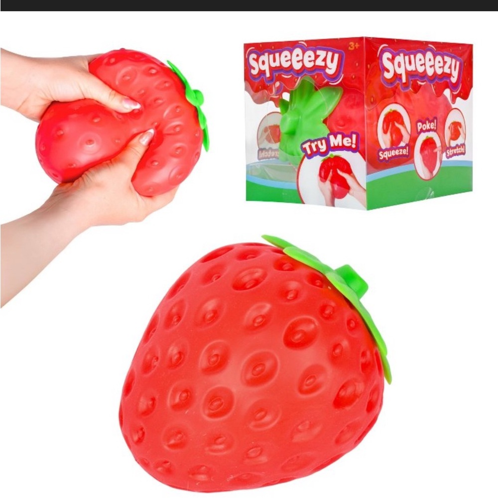 Sunny Days - Red Strawberry Squishy Squeeze Toy